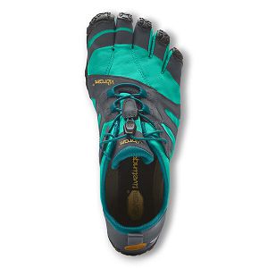 Vibram V-Trail 2.0 Blue/Green Womens Running Shoes | India-145327